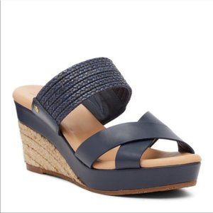 UGG Adriana Navy Blue Wedge Size 6.5